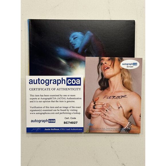 FLETCHER Girl Of My Dreams CD with Autographed SIGNED Art Card COA Black Sig